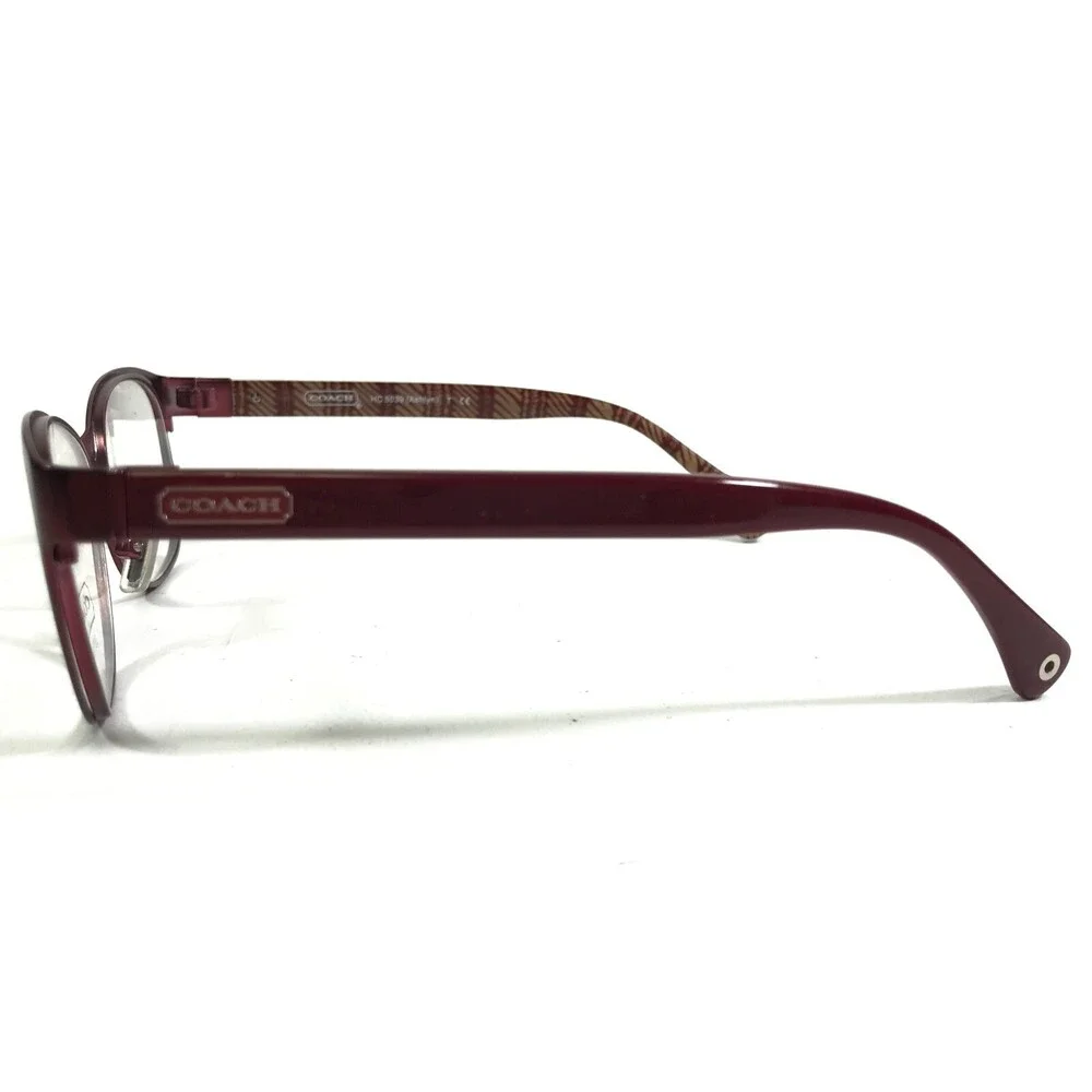 Coach Eyeglasses Frames HC 5039 Ashlyn 9134 Satin Burgundy Cat Eye 51-16-135